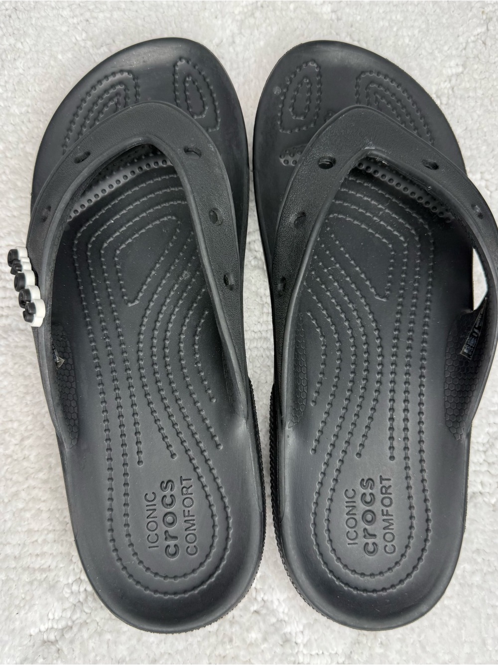 Crocs Classic Flip Flops Women’s 8 Men’s 6 Black Comfort Sandals